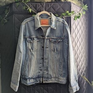 Levi's distressed denim trucker jacket